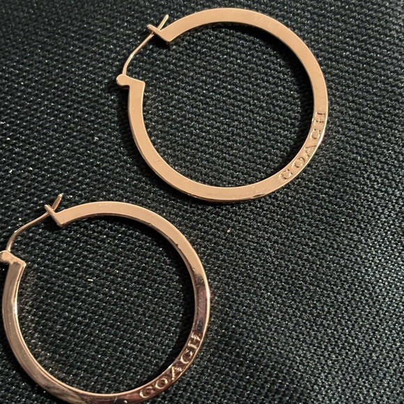 Coach Rose Gold Hoop earnings - Picture 2 of 3